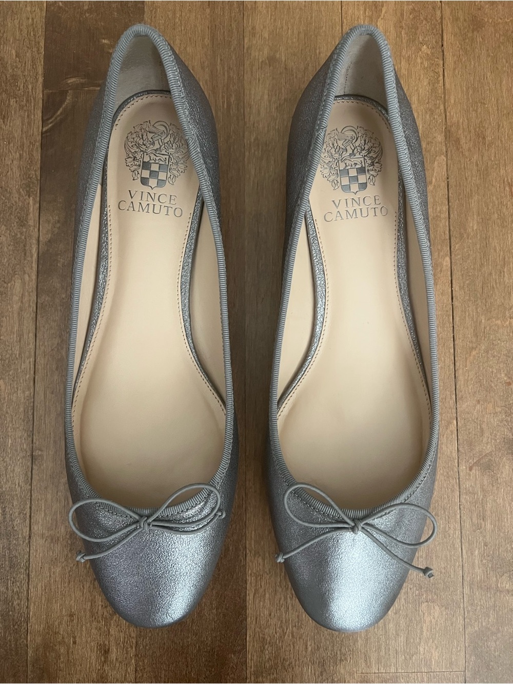 Vince Camuto Bow Ballet Flats - Gunmetal